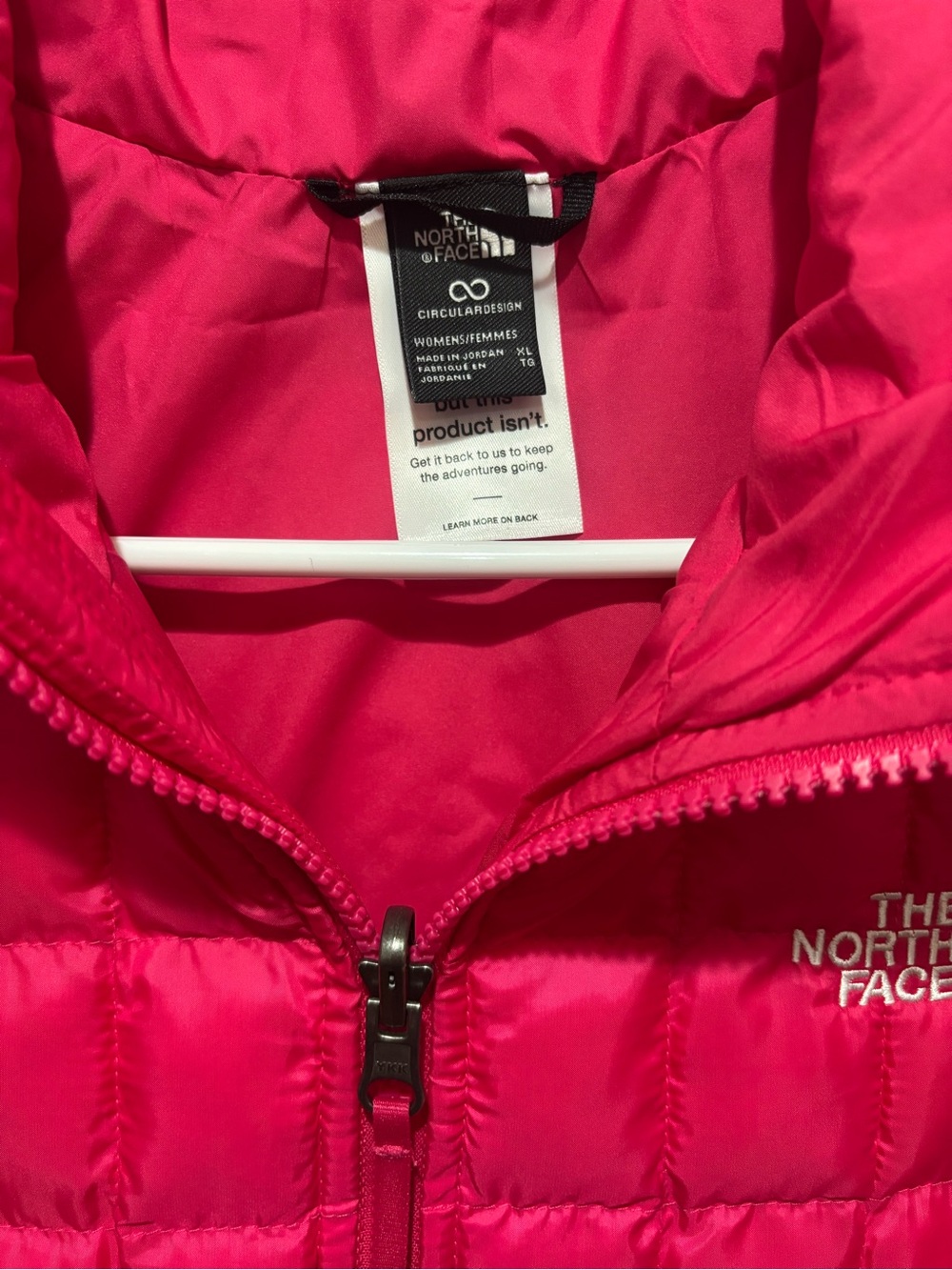 The North Face Women's Thermoball Insulated Vest Pink Quilted Outdoor Hiking NWT - Picture 3 of 10